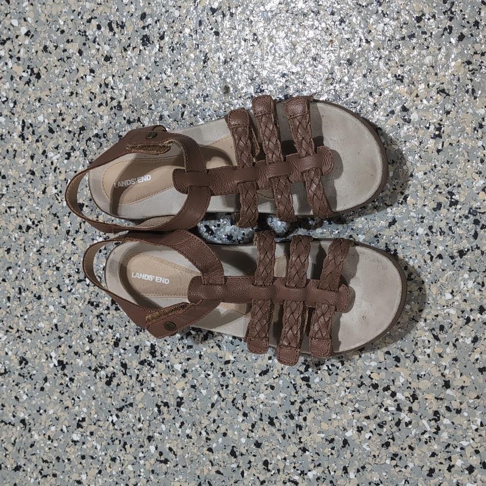 Lands' End Leather Sandals